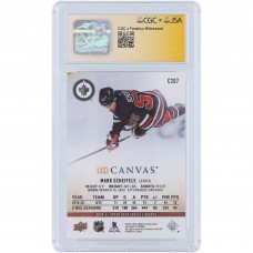 Mark Scheifele Winnipeg Jets Autographed 2020-21 Upper Deck Canvas #C207 CGC Fanatics Witnessed Authenticated 10/10 Card