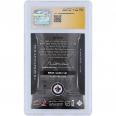 Mark Scheifele Winnipeg Jets Autographed 2011-12 Upper Deck SPx Rookie Materials Navy Relic #RM-MS CGC Fanatics Witnessed Authenticated Auto 10 Rookie Card