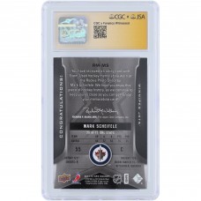 Mark Scheifele Winnipeg Jets Autographed 2011-12 Upper Deck SPx Rookie Materials Navy Relic #RM-MS CGC Fanatics Witnessed Authenticated 9/10 Rookie Card