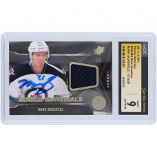 Mark Scheifele Winnipeg Jets Autographed 2011-12 Upper Deck SPx Rookie Materials Navy Relic #RM-MS CGC Fanatics Witnessed Authenticated 9/10 Rookie Card