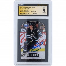 Mark Scheifele Winnipeg Jets Autographed 2020-21 Upper Deck Allure Black Rainbow #61 CGC Fanatics Witnessed Authenticated 9/10 Card