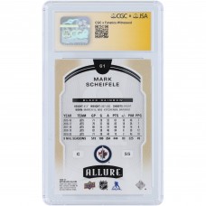 Mark Scheifele Winnipeg Jets Autographed 2020-21 Upper Deck Allure Black Rainbow #61 CGC Fanatics Witnessed Authenticated 9/10 Card