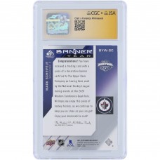 Mark Scheifele Winnipeg Jets Autographed 2021-22 Upper Deck SP Game Used Banner Year Western Conference Blue Relic #BYW-SC CGC Fanatics Witnessed Authenticated 9/10 Card