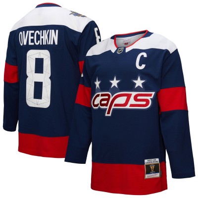 Игровая джерси Washington Capitals Alexander Ovechkin Mitchell & Ness Navy Power Play