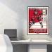 Chicago Blackhawks Chris Chelios Phenom Gallery Jersey Retirement Night 18 x 24 Deluxe Framed Serigraph
