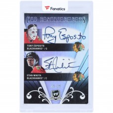 Stan Mikita & Tony Esposito Chicago Blackhawks Autographed 2007-08 Upper Deck The Cup Cup Enshrinements Dual Autograph #E2-EM #/25 Card