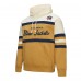Columbus Blue Jackets Mitchell & Ness Gold/Cream Head Coach Pullover Hoodie
