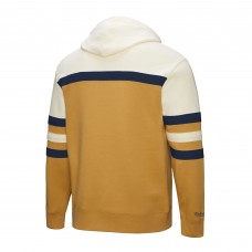 Columbus Blue Jackets Mitchell & Ness Gold/Cream Head Coach Pullover Hoodie