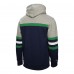 Vancouver Canucks Mitchell & Ness Navy/Gray Head Coach Pullover Hoodie