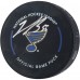 Jordan Binnington St. Louis Blues Autographed Fanatics Authentic Official Game Puck