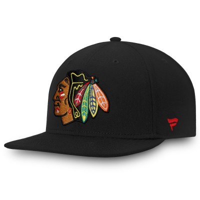 Бейсболка Chicago Blackhawks Fanatics Black Core
