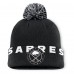 Шапка с помпоном Buffalo Sabres Fanatics Black High Stick Cuffed Knit