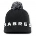 Шапка с помпоном Buffalo Sabres Fanatics Black High Stick Cuffed Knit