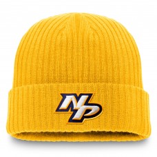 Nashville Predators Fanatics Gold Component Cuffed Knit Hat