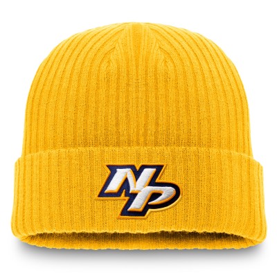 Nashville Predators Fanatics Gold Component Cuffed Knit Hat