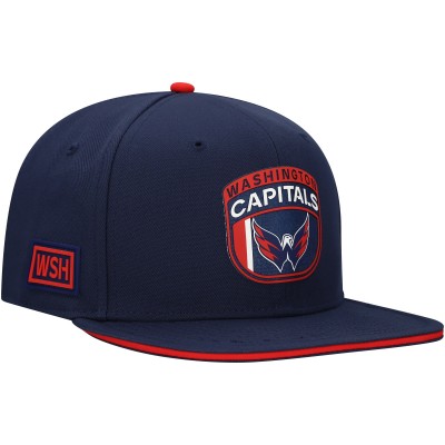 Бейсболка Washington Capitals Fanatics Navy/Red 2025 NHL Draft