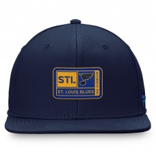 St. Louis Blues Fanatics Navy Authentic Pro Training Camp Snapback Hat
