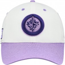 Бейсболка Winnipeg Jets Fanatics White/Lavender Authentic Pro Hockey Fights Cancer Бейсболка Winnipeg Jets Fanatics White/Lavender Authentic Pro Hockey Fights Cancer