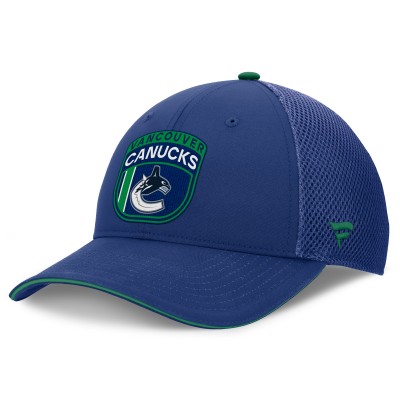 Бейсболка Vancouver Canucks Fanatics Blue Authentic Pro Home Ice Trucker