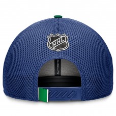 Бейсболка Vancouver Canucks Fanatics Blue Authentic Pro Home Ice Trucker