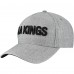 Los Angeles Kings Fanatics Heather Gray Elements A-Frame Leather Strapback Hat