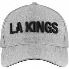 Los Angeles Kings Fanatics Heather Gray Elements A-Frame Leather Strapback Hat