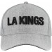 Los Angeles Kings Fanatics Heather Gray Elements A-Frame Leather Strapback Hat