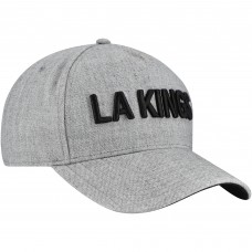 Los Angeles Kings Fanatics Heather Gray Elements A-Frame Leather Strapback Hat