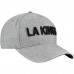Los Angeles Kings Fanatics Heather Gray Elements A-Frame Leather Strapback Hat