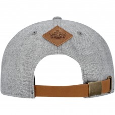Los Angeles Kings Fanatics Heather Gray Elements A-Frame Leather Strapback Hat