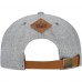 Los Angeles Kings Fanatics Heather Gray Elements A-Frame Leather Strapback Hat