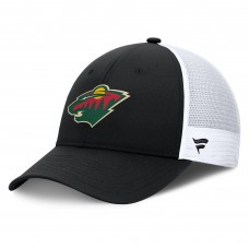 Бейсболка Minnesota Wild Fanatics Black/White Authentic Pro Rink
