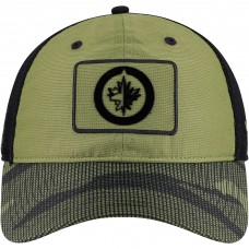 Бейсболка Winnipeg Jets Fanatics Olive Military Appreciation Trucker