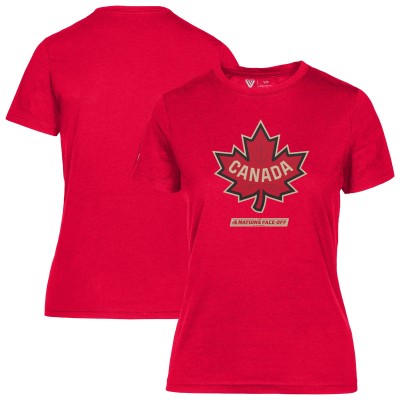 Футболка Женская футболка Canada Levelwear Womens 2025 4 Nations Face-Off Maddox - Red