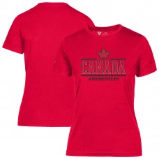 Футболка Женская футболка Canada Levelwear Womens 2025 4 Nations Face-Off Maddox - Red