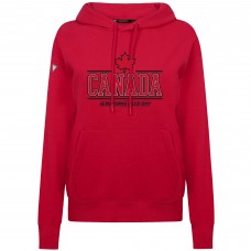 Толстовка Женская толстовка Canada Levelwear Womens 2025 4 Nations Face-Off Adorn - Red