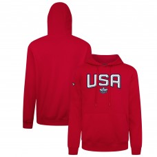 Толстовка USA Levelwear 2025 4 Nations Face-Off Podium - Red