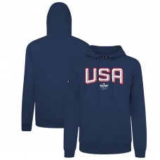 Толстовка USA Levelwear 2025 4 Nations Face-Off Podium - Navy