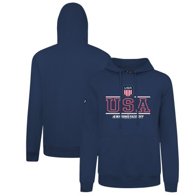 Толстовка USA Levelwear 2025 4 Nations Face-Off Podium - Navy