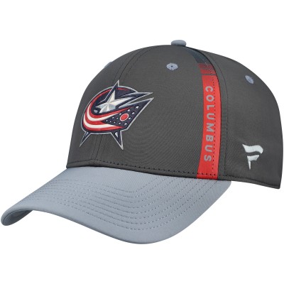 Бейсболка Columbus Blue Jackets Fanatics Charcoal/Gray Authentic Pro Training Camp