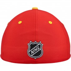 Calgary Flames Fanatics Red Authentic Pro Draft Stretch-Fit Hat
