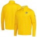 Pittsburgh Penguins Fanatics Heather Gold Authentic Pro Lightweight Quarter-Zip Pullover