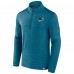 San Jose Sharks Fanatics Heather Teal Authentic Pro Lightweight Quarter-Zip Pullover
