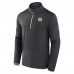 Кофта на короткой молнии Boston Bruins Fanatics Heather Charcoal Authentic Pro Lightweight