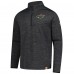 Minnesota Wild Fanatics Heather Charcoal Authentic Pro Lightweight Quarter-Zip Pullover