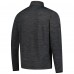 Calgary Flames Fanatics Heather Charcoal Authentic Pro Lightweight Quarter-Zip Pullover