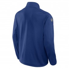 Vancouver Canucks Fanatics Blue Authentic Pro Rink Quarter-Zip Top