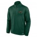 Кофта на короткой молнии Minnesota Wild Fanatics Green Authentic Pro Rink