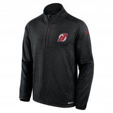 Кофта на короткой молнии New Jersey Devils Fanatics Black Authentic Pro Rink