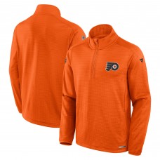 Кофта на короткой молнии Philadelphia Flyers Fanatics Orange Authentic Pro Rink